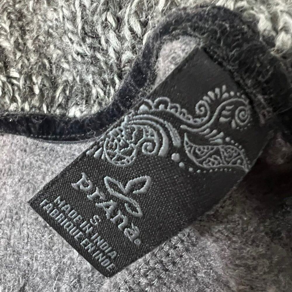 Prana Demure Charcoal Gray Open Draped Cardigan Sweater small - Picture 5 of 8